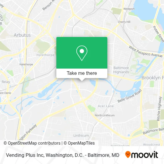Vending Plus Inc map