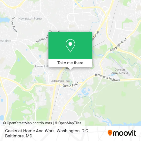 Geeks at Home And Work map