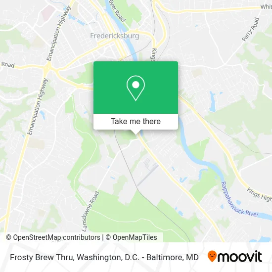 Frosty Brew Thru map