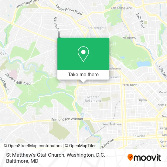 St Matthew's Gtaf Church map