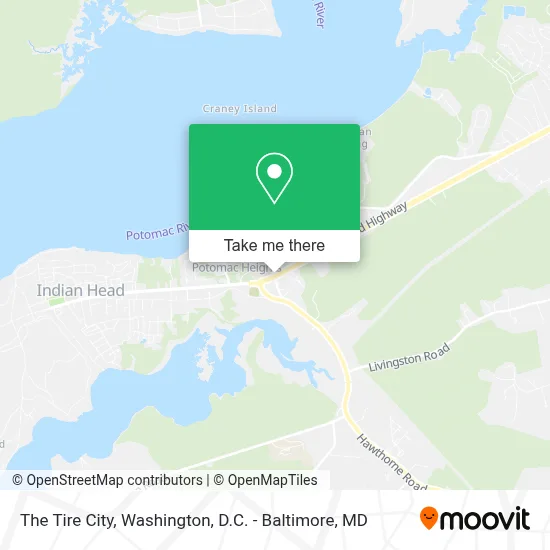 The Tire City map