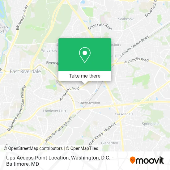 Ups Access Point Location map