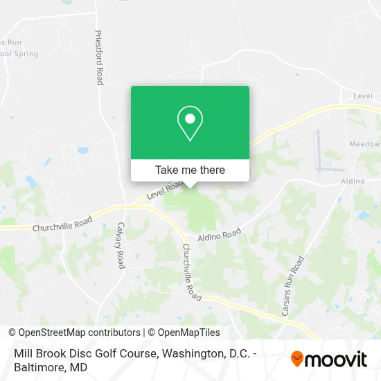 Mill Brook Disc Golf Course map