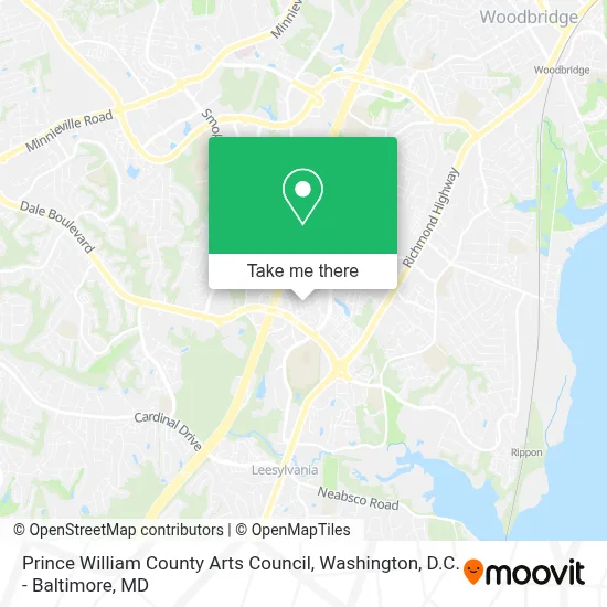 Prince William County Arts Council map