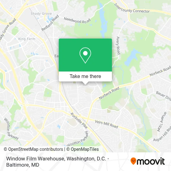 Window Film Warehouse map