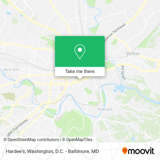Hardee's map
