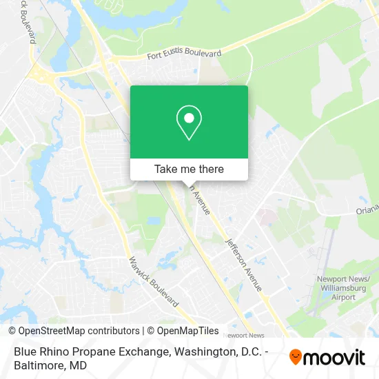 Blue Rhino Propane Exchange map