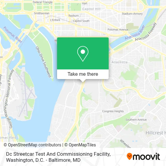 Dc Streetcar Test And Commissioning Facility map