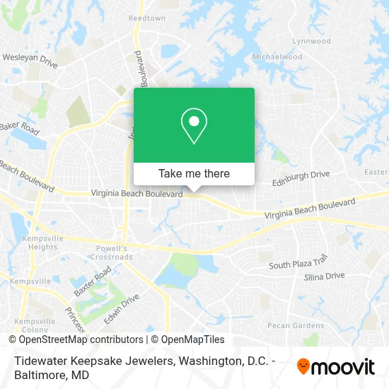 Tidewater Keepsake Jewelers map