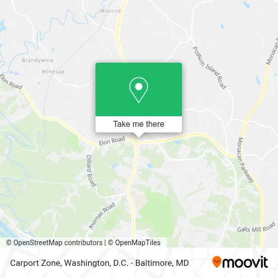 Carport Zone map