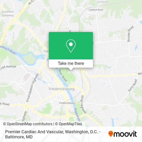 Premier Cardiac And Vascular map