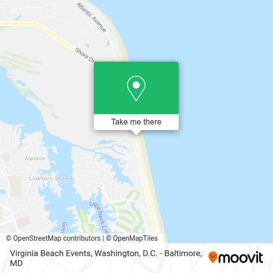 Virginia Beach Events map