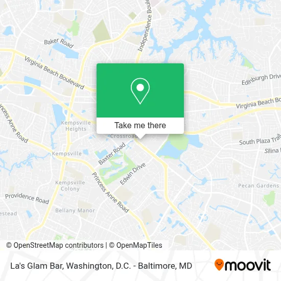 La's Glam Bar map