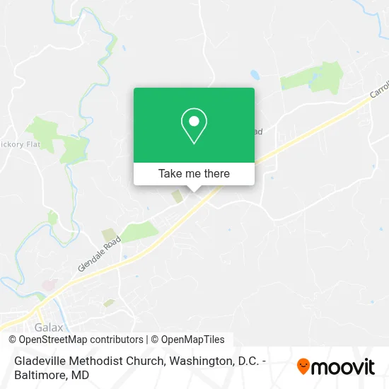 Gladeville Methodist Church map