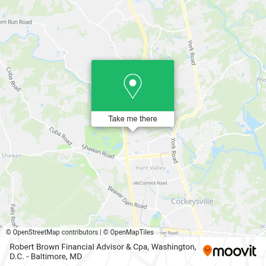 Robert Brown Financial Advisor & Cpa map