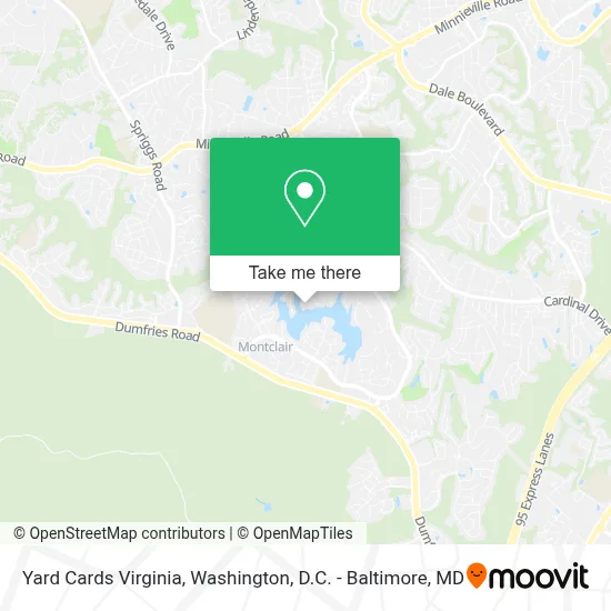 Yard Cards Virginia map
