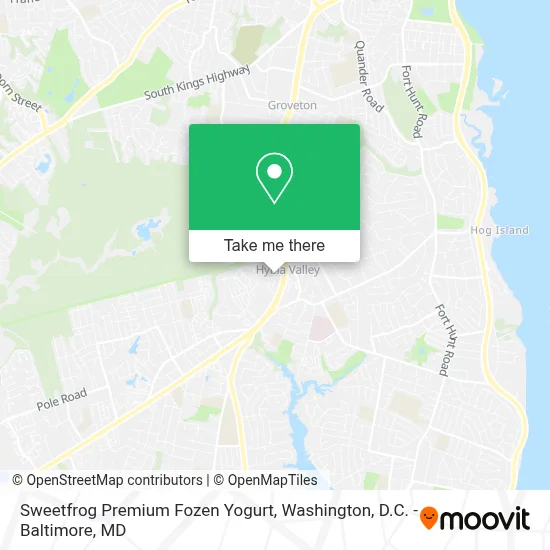 Sweetfrog Premium Fozen Yogurt map