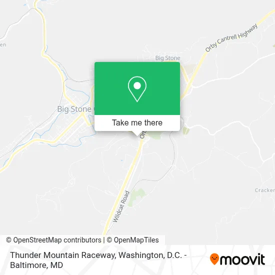 Thunder Mountain Raceway map