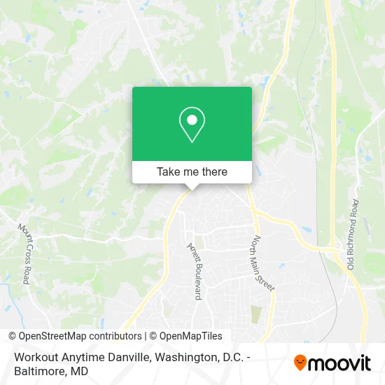 Workout Anytime Danville map