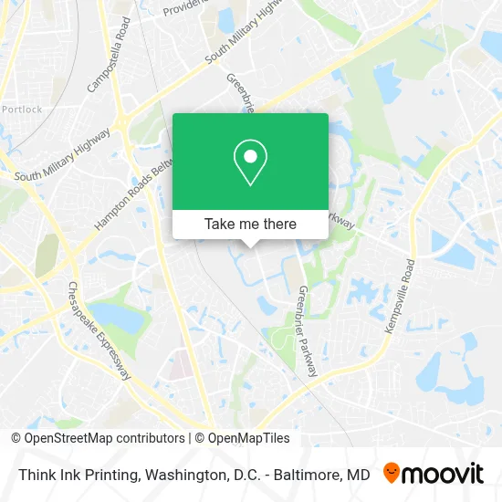 Think Ink Printing map