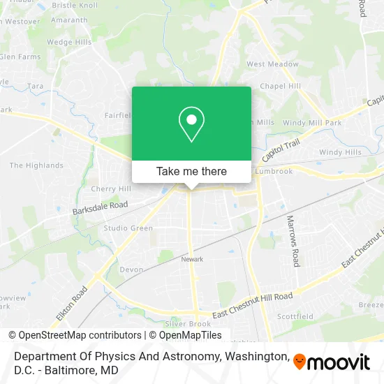 Department Of Physics And Astronomy map