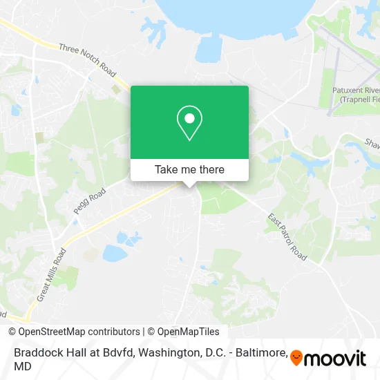Braddock Hall at Bdvfd map