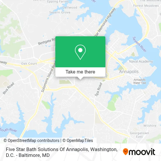 Five Star Bath Solutions Of Annapolis map