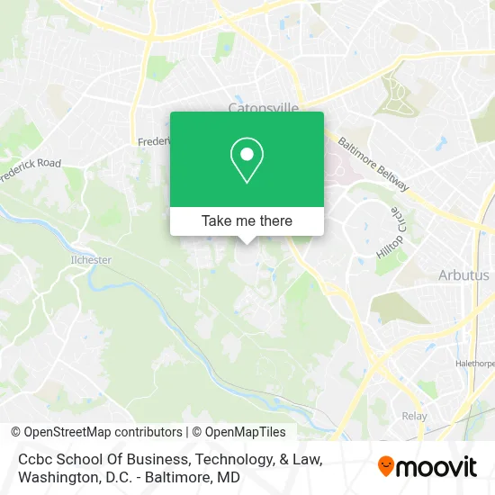 Ccbc School Of Business, Technology, & Law map