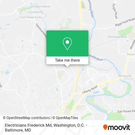 Electricians Frederick Md map