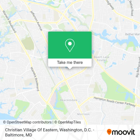 Christian Village Of Eastern map