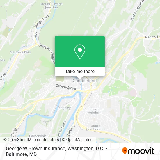 George W Brown Insurance map