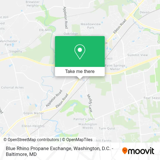 Blue Rhino Propane Exchange map