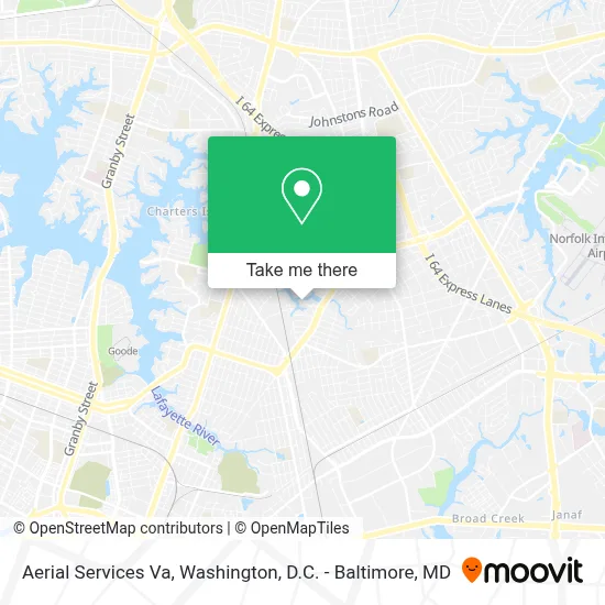 Aerial Services Va map