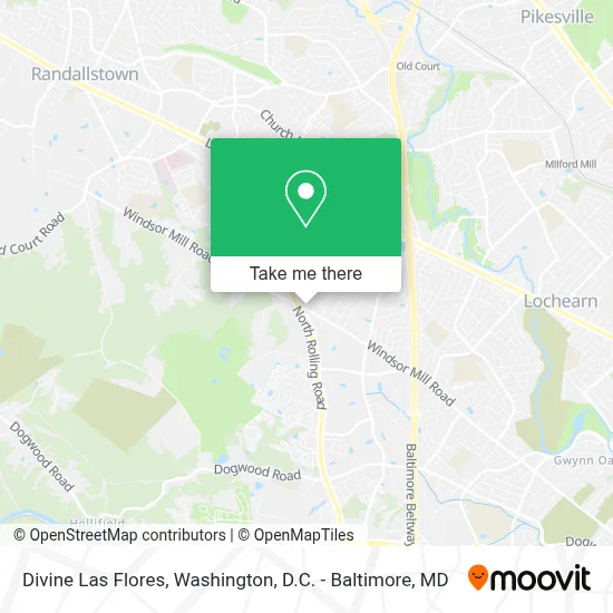 Divine Las Flores map