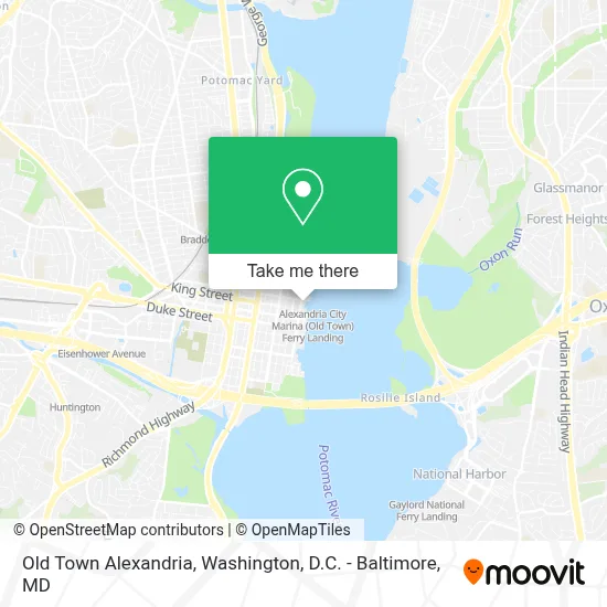 Old Town Alexandria map