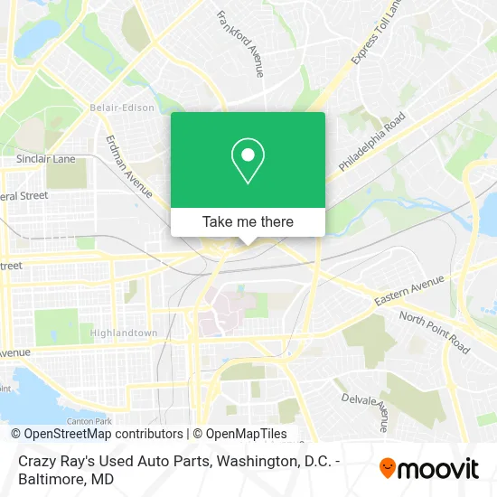 Crazy Ray's Used Auto Parts map