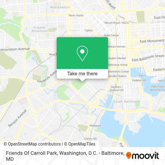 Friends Of Carroll Park map