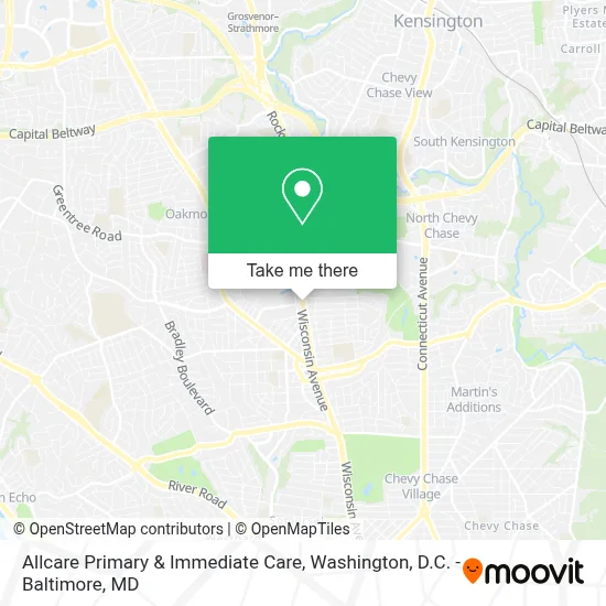 Allcare Primary & Immediate Care map