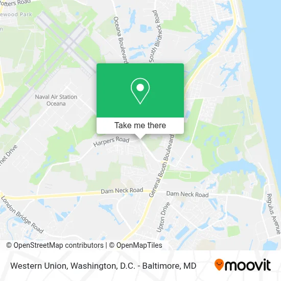 Western Union map