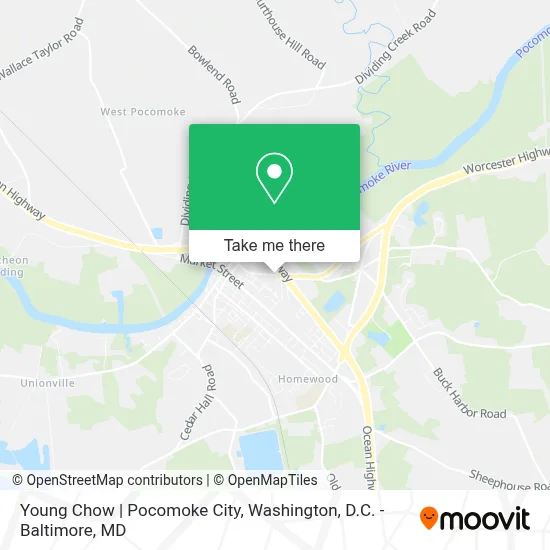 Young Chow | Pocomoke City map