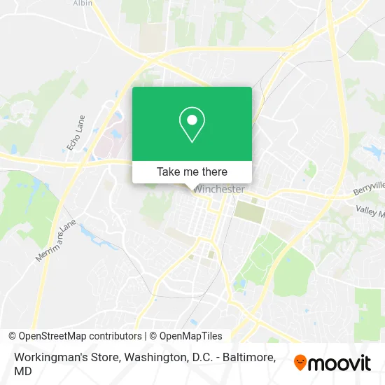 Workingman's Store map