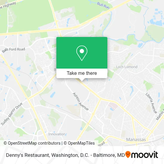 Denny's Restaurant map