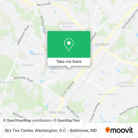 Bj's Tire Center map