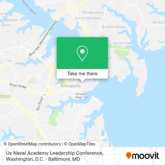 Us Naval Academy Leadership Conference map