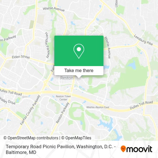 Temporary Road Picnic Pavilion map