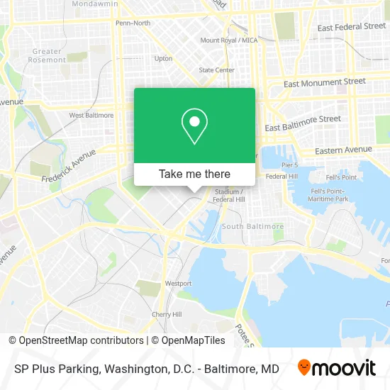 SP Plus Parking map