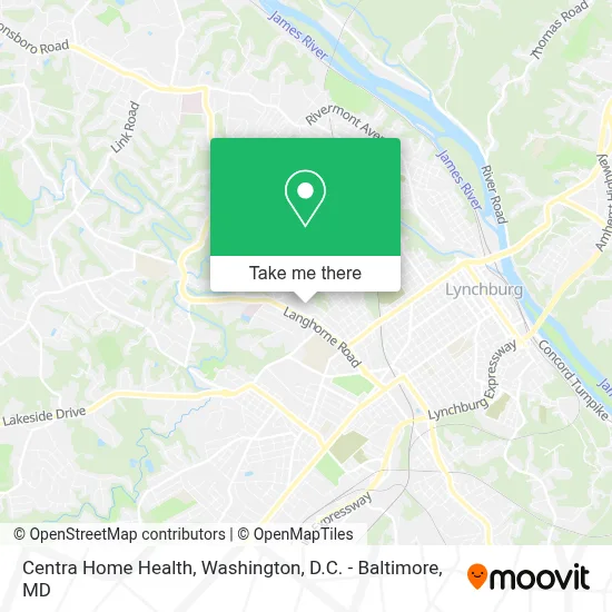 Centra Home Health map
