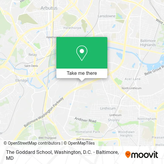 The Goddard School map