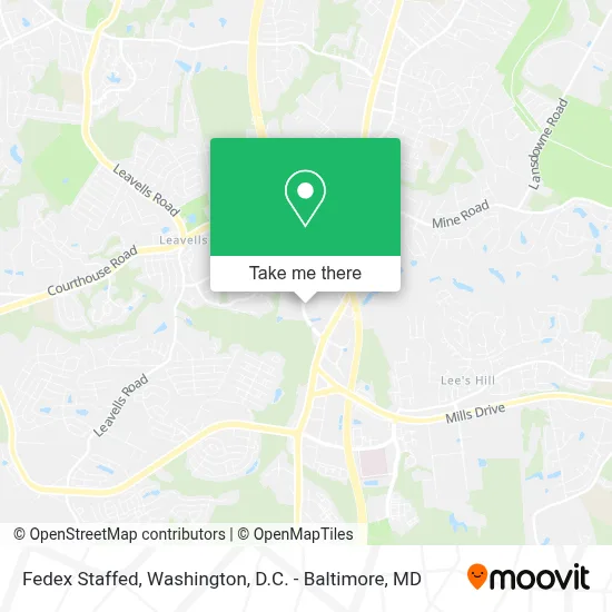 Fedex Staffed map