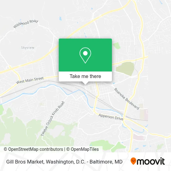Gill Bros Market map